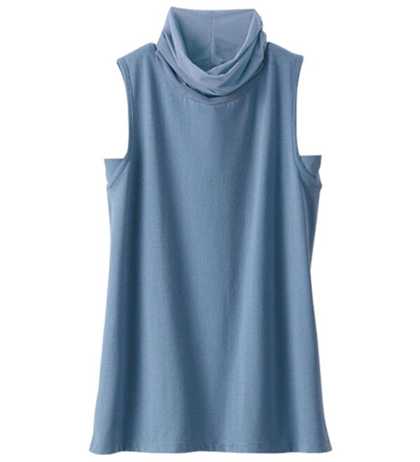 BELLUNA（ベルーナ）の「綿混素材脇汗対策チュール使いインナー（タンクトップ・キャミソール）」｜詳細画像