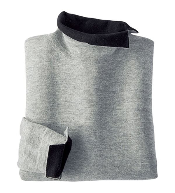 BELLUNA（ベルーナ）の「メリノウール１００％配色プルオーバー（ニット・セーター）」｜詳細画像