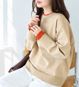 BELLUNA（ベルーナ）の「重ね着風配色スポンディッシュニット（ニット・セーター）」