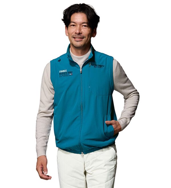 「＜ルコックスポルティフ＞マーキング切替デザイン２ＷＡＹブルゾン（メンズジャケット）」｜詳細画像