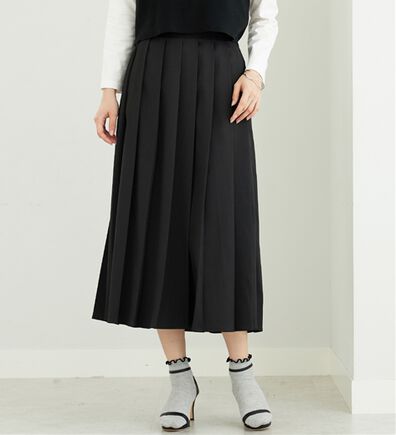 BELLUNA（ベルーナ）の「ボックスプリーツロング丈スカート（ロングスカート）」