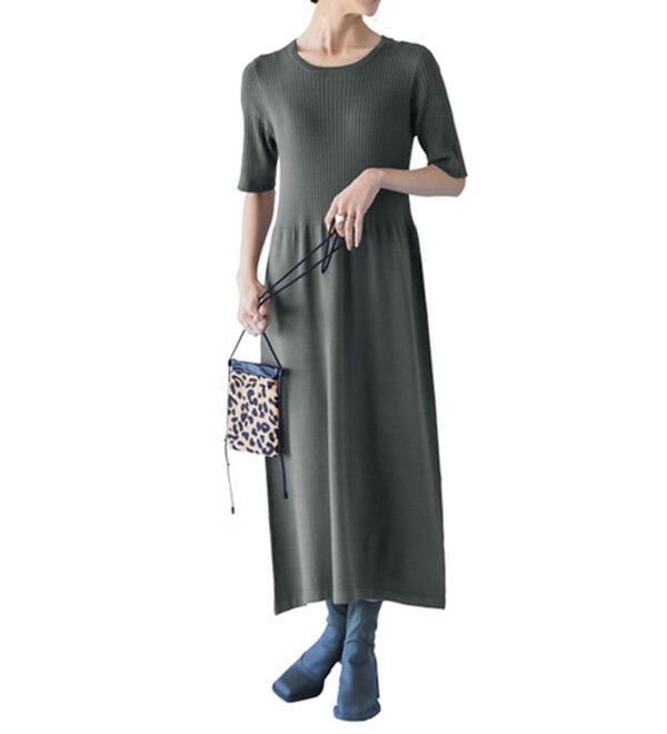 RANAN（ラナン）の「フェザーニットワンピースアンサンブル（ニットワンピース）」｜詳細画像