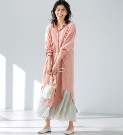 LAVIENNE（ラヴィエンヌ）の「裾魅せシフォンワンピース（肌着・インナーウェア）」