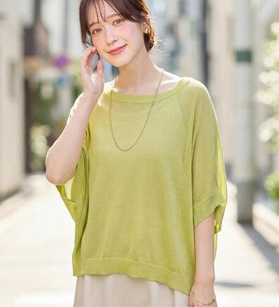 Viola e Viola（ヴィオラ エ ヴィオラ）の「カットソーより涼やか！シアードルマンニット（ニット・セーター）」