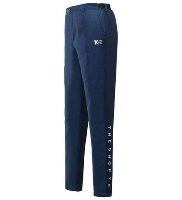 「＜ザ　ショップ　ティーケー＞ハイブリッドダウンゴルフパンツ（メンズフルレングスパンツ）」｜ネイビー(無地)