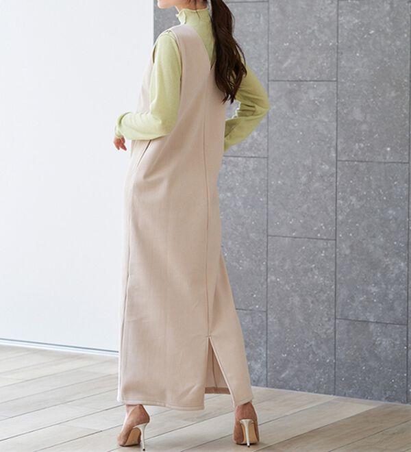 RANAN（ラナン）の「前後２ＷＡＹ！メロウ使いニットソーフリルプルオーバー（カットソー）」｜詳細画像