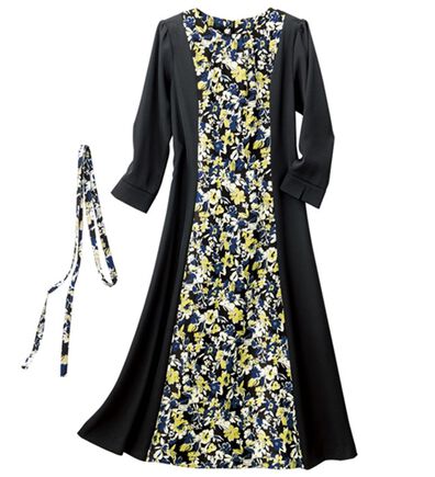 VINNO（ヴィノ）の「シェーディングプリントワンピース（プリントワンピース）」