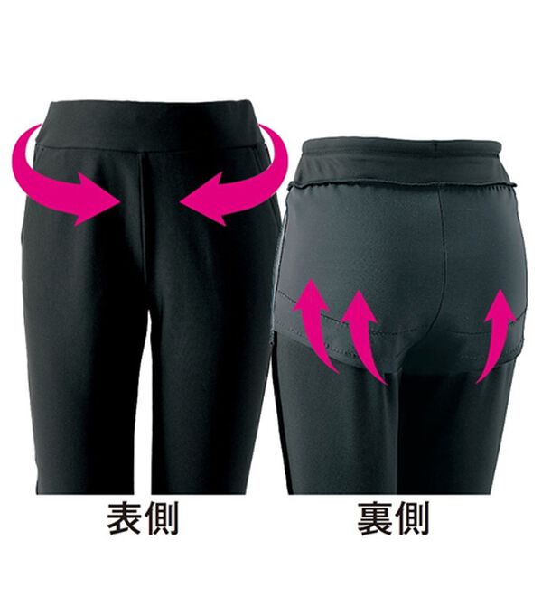 BELLUNA（ベルーナ）の「＜ＲＩＺＡＰ＞履くだけスタイルアップ！神フレアーパンツ（フルレングスパンツ）」｜詳細画像