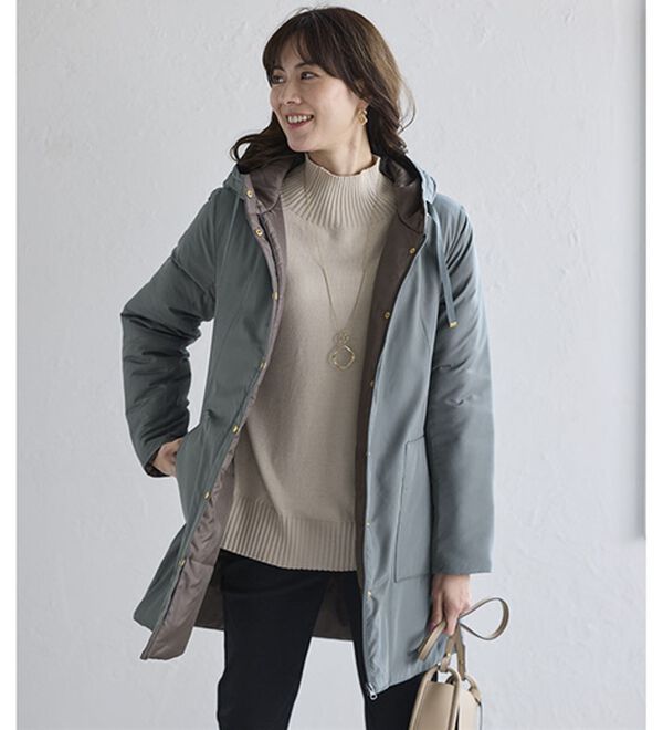 BELLUNA（ベルーナ）の「【Ａｉｒｙ＆Ｗａｒｍ】エアリーライトウォームコート（ハーフコート）」｜詳細画像