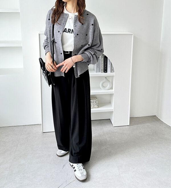 GeeRA（ジーラ）の「ドット柄カーディガン（ニットカーディガン）」｜詳細画像