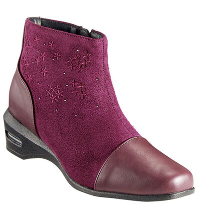 BELLUNA（ベルーナ）の「４Ｅ花刺しゅうエレガントショートブーツ（ブーツ）」