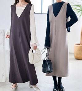 RANAN（ラナン）の「【選べる2丈】細見えが叶うジャンパースカート（ジャンパースカート）」