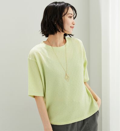 BELLUNA（ベルーナ）の「ジャカード素材プルオーバー（カットソー）」