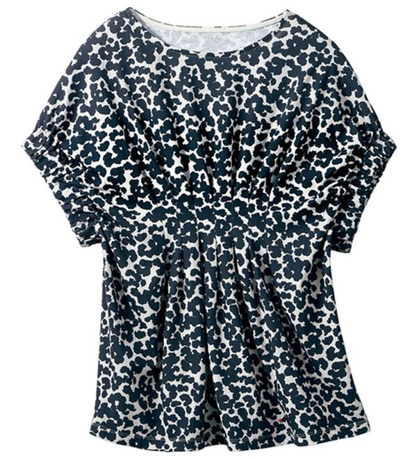 VINNO（ヴィノ）の「キシリトール加工・冷感プリントトップス（カットソー）」｜レオパード