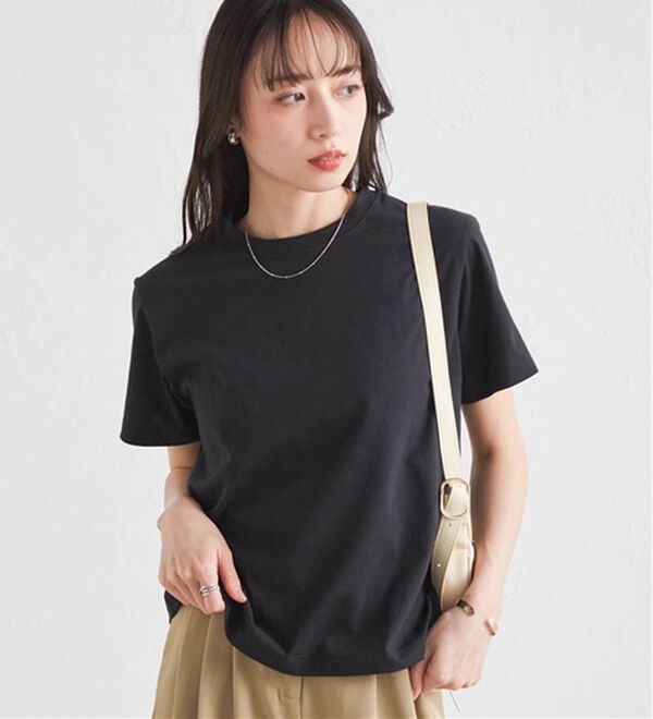 RANAN（ラナン）の「【5つの機能付】ひんやり着回し抜群ベーシックＴシャツ＜選べる着丈＞（Tシャツ）」｜詳細画像