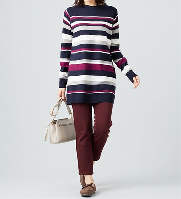 BELLUNA（ベルーナ）の「カシミヤタッチニットチュニック（チュニック）」｜詳細画像