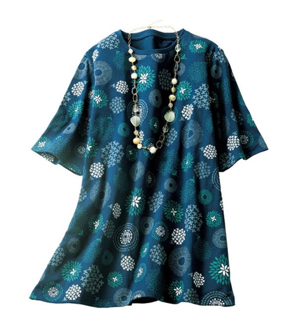 ルフラン（ルフラン）の「さらり快適！プリントゆるＴシャツ（Tシャツ）」｜詳細画像