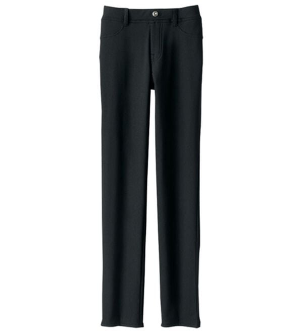 BELLUNA（ベルーナ）の「前身中わたであったか！すっきりパンツ（フルレングスパンツ）」｜黒