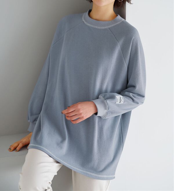 BELLUNA（ベルーナ）の「華奢見せ！しっかり綿混裏毛素材トレーナー（トレーナー・スウェット）」｜詳細画像