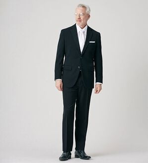 「【２点セット】ルナブラック　フォーマルスーツ（ビジネスフォーマル）」｜2点セット