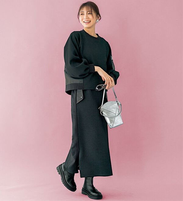 BELLUNA（ベルーナ）の「【ＳＭＡＲＴ　ＥＣＯ　ＪＥＲＳＥＹ】異素材切替プルオーバー（カットソー）」｜詳細画像