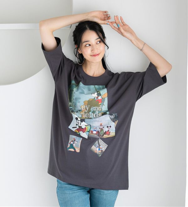 BELLUNA（ベルーナ）の「＜Ｄｉｓｎｅｙ＞ディズニー映画ＰＨＯＴＯ風Ｔシャツ（チュニック）」｜詳細画像