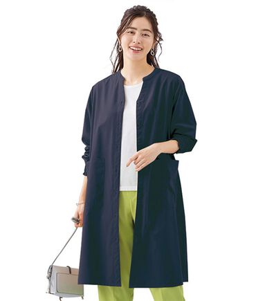 LAVIENNE（ラヴィエンヌ）の「シャーリングスリーブシャツワンピース（チュニック）」