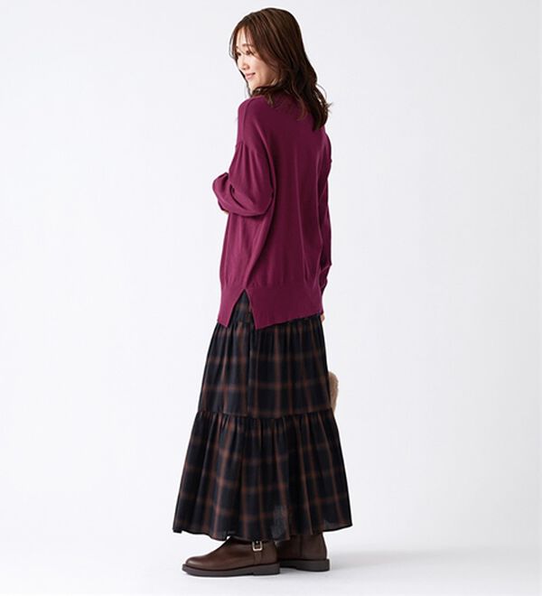 BELLUNA（ベルーナ）の「【新色追加】もちもち素材ハイネックニットプルオーバー（ニット・セーター）」｜詳細画像