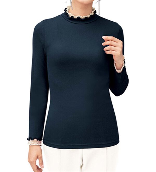 LAVIENNE（ラヴィエンヌ）の「【５枚組】配色フリルレースの上品インナー（肌着・インナーウェア）」｜詳細画像