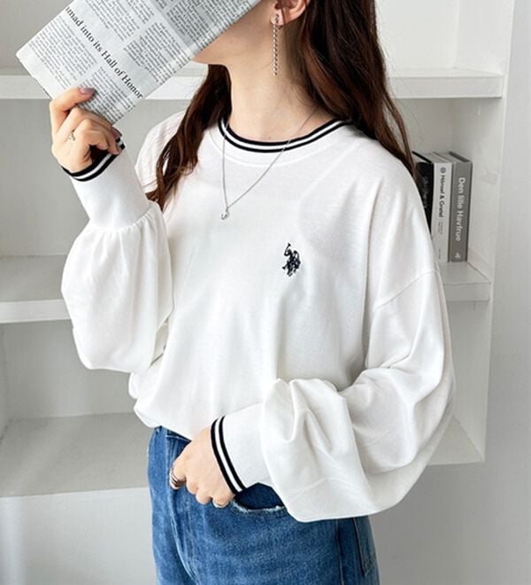 GeeRA（ジーラ）の「【Ｕ．Ｓ．　ＰＯＬＯ　ＡＳＳＮ．】配色ラインロンＴ（カットソー）」｜詳細画像