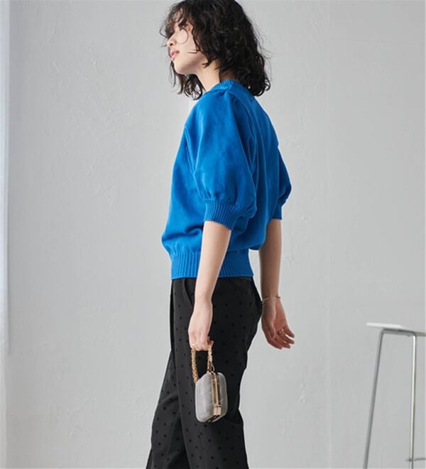 ボリュームパフスリーブニットトップス - ベルーナ【公式】