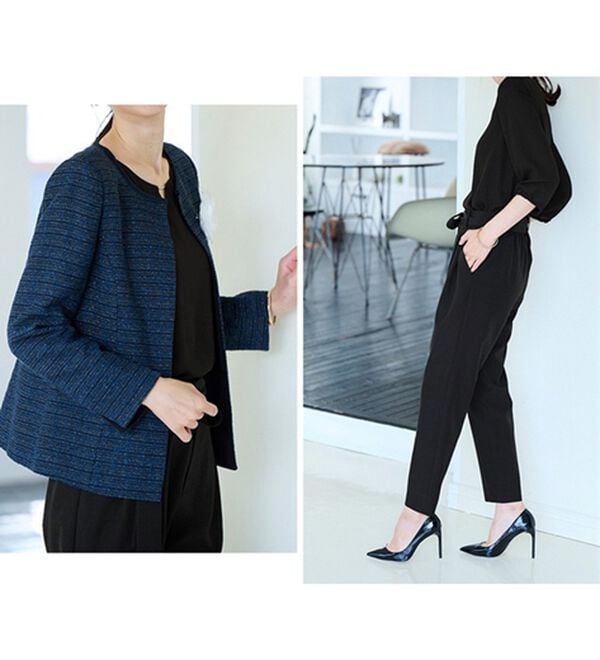 RANAN（ラナン）の「【４点セット】洗える！選べるボトムスーツセット（パンツスーツ）」｜詳細画像