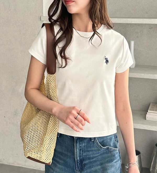 GeeRA（ジーラ）の「【ＵＳ．ＰＯＬＯ．ＡＳＳＮ】汗染み防止ミニＴシャツ（Tシャツ）」｜詳細画像
