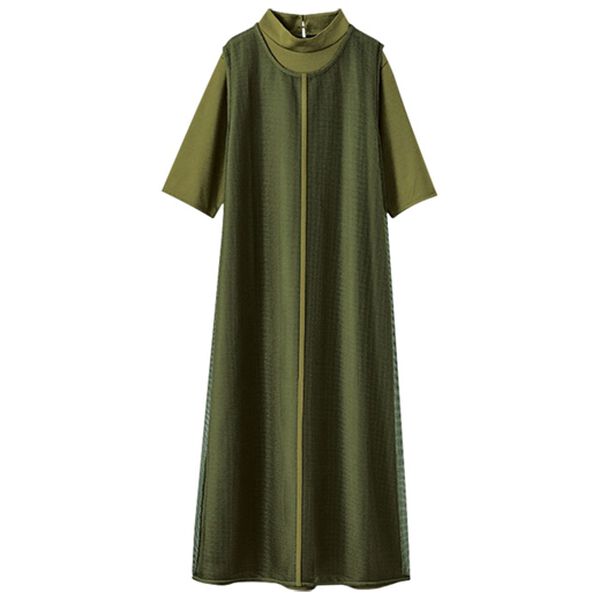 BELLUNA（ベルーナ）の「メッシュベスト付ロングワンピース（ロングワンピース）」｜詳細画像