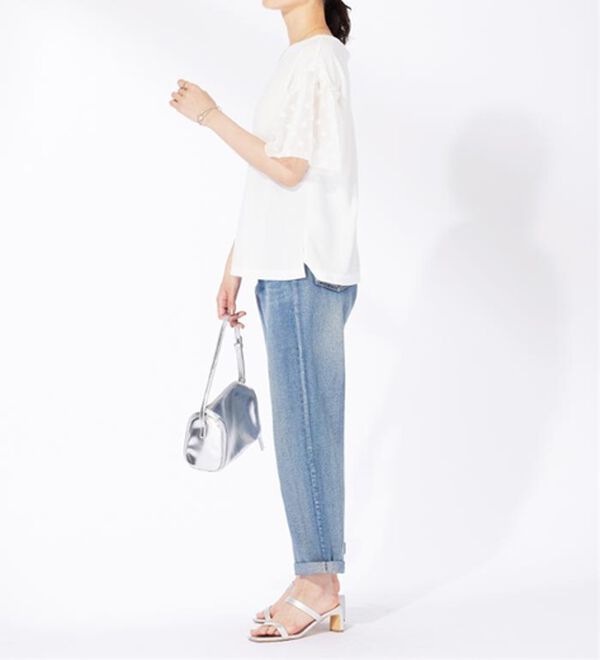 BELLUNA（ベルーナ）の「袖シアードット切替プルオーバー（カットソー）」｜詳細画像