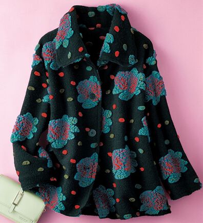 ルフラン（ルフラン）の「モチーフ自慢のあったかコート（ショートコート）」