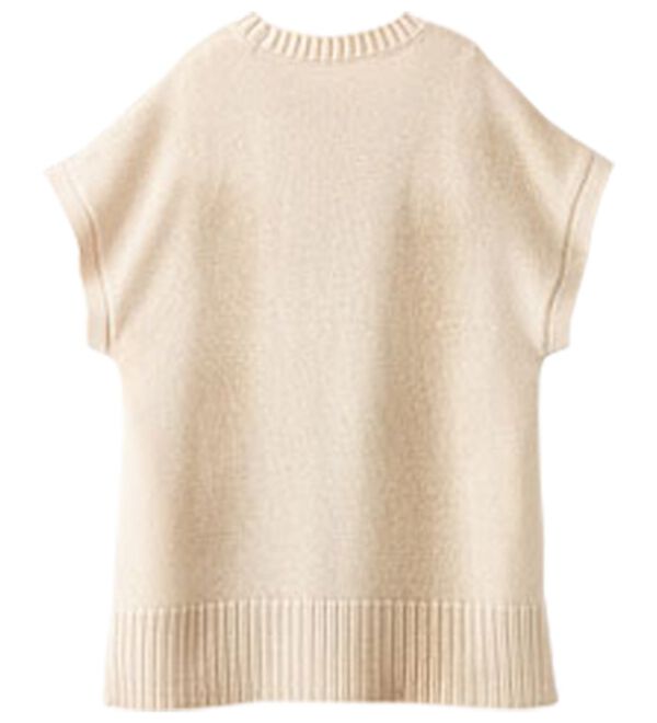 BELLUNA（ベルーナ）の「ボタン使いゆったりニットベスト（ベスト）」｜詳細画像