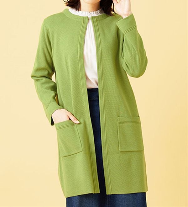 BELLUNA（ベルーナ）の「嬉しい機能付！ミラノリブカーディガン（ニットカーディガン）」｜詳細画像