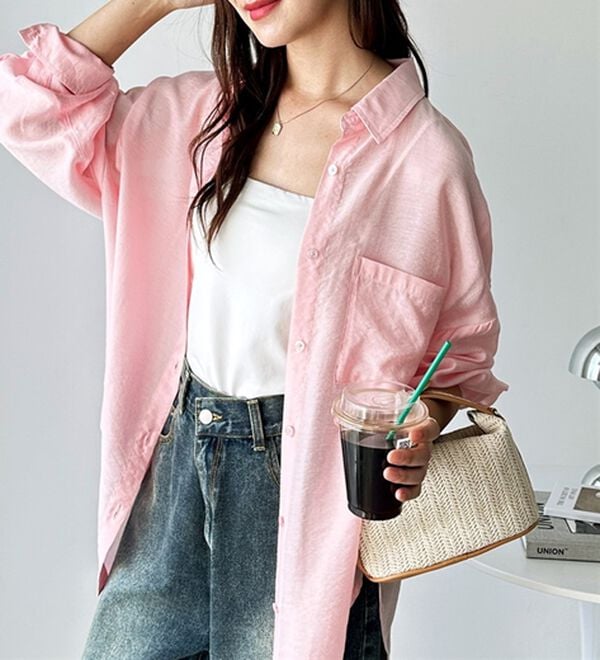 GeeRA（ジーラ）の「アソート柄オーバーサイズシャツ（シャツ）」｜詳細画像