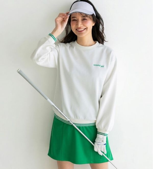 BELLUNA（ベルーナ）の「【三枝こころコラボ】配色ライントレーナー（カットソー）」｜詳細画像
