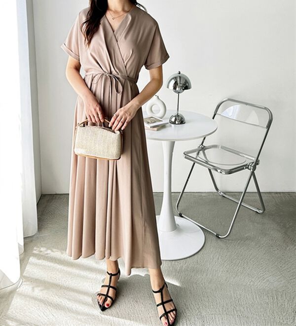 GeeRA（ジーラ）の「カシュクールフレアーワンピース（その他ワンピース）」｜詳細画像