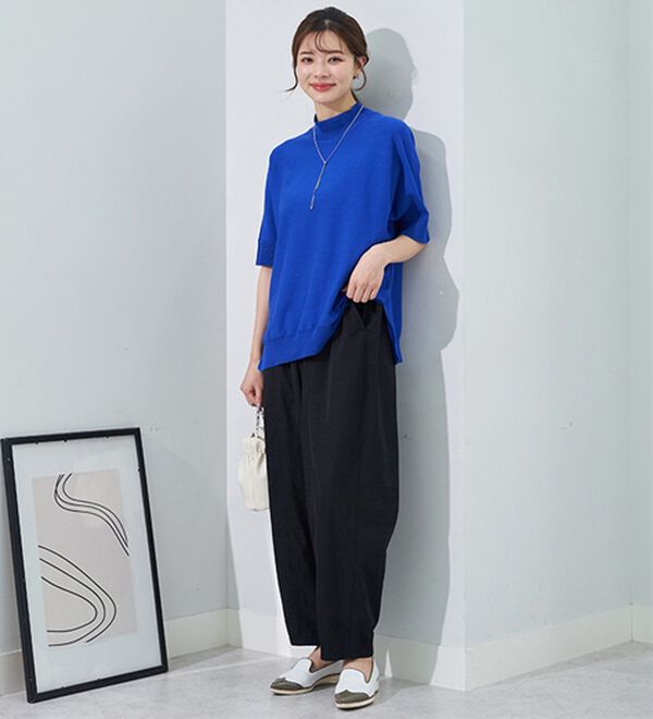 BELLUNA（ベルーナ）の「下半身カバーコクーンシルエットパンツ（フルレングスパンツ）」｜詳細画像