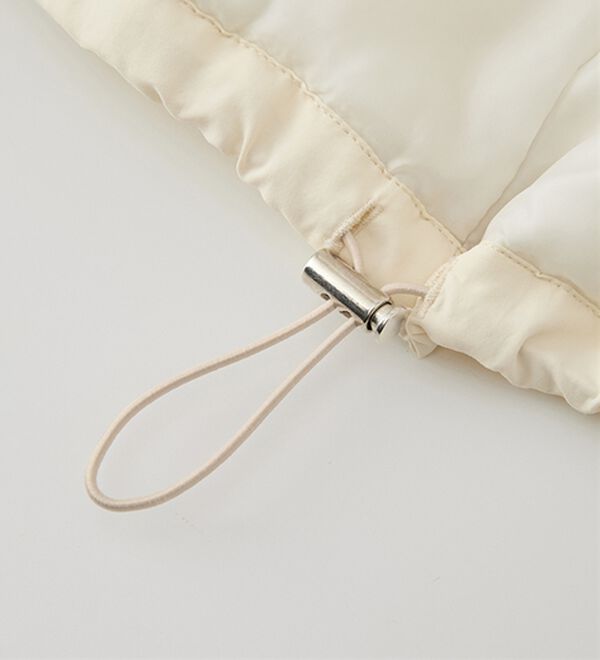 RANAN（ラナン）の「ノーカラーオーバーサイズ中わたブルゾン（ハーフコート）」｜詳細画像