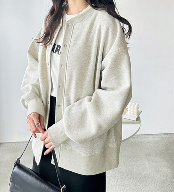 GeeRA（ジーラ）の「前後２ＷＡＹ裏起毛スウェットカーデ（その他カーディガン）」｜詳細画像