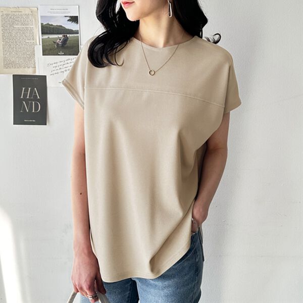 GeeRA（ジーラ）の「前後２ＷＡＹハーフジップＴブラウス（ブラウス）」｜詳細画像