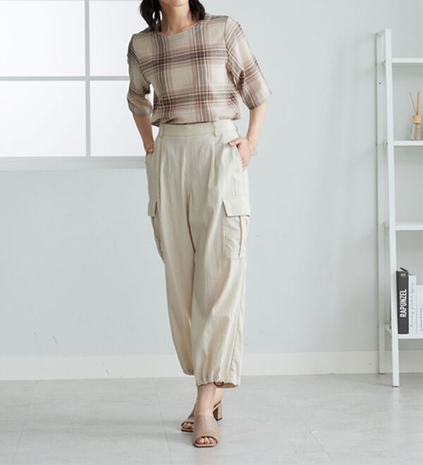 BELLUNA（ベルーナ）の「さらっと快適！Tシャツ見えブラウス（ブラウス）」｜詳細画像