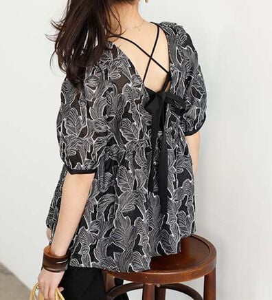 GeeRA（ジーラ）の「シアージャカードチュニックブラウス（ブラウス）」