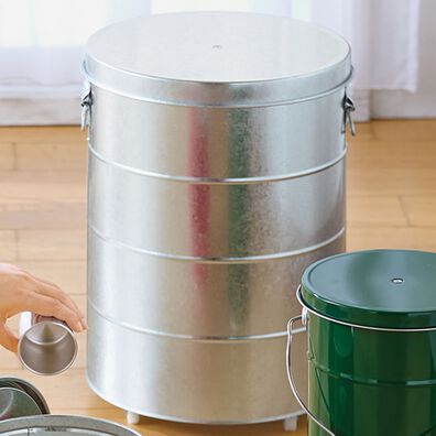 「オバケツ　ライスストッカー（保存容器・米びつ）」