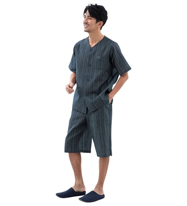 「＜クロコダイル＞寝ても起きても着ていたい「ぱじゃ兵衛」（メンズルームウェア）」｜詳細画像