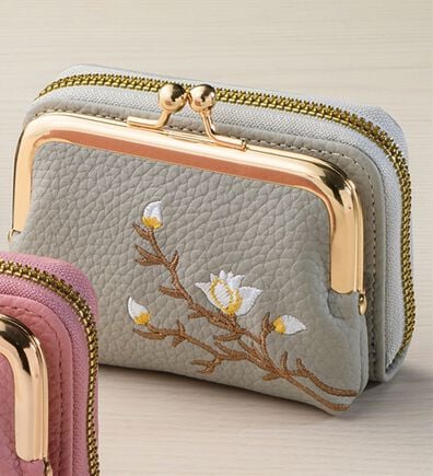 「お花のがま口財布（財布・パスケース）」